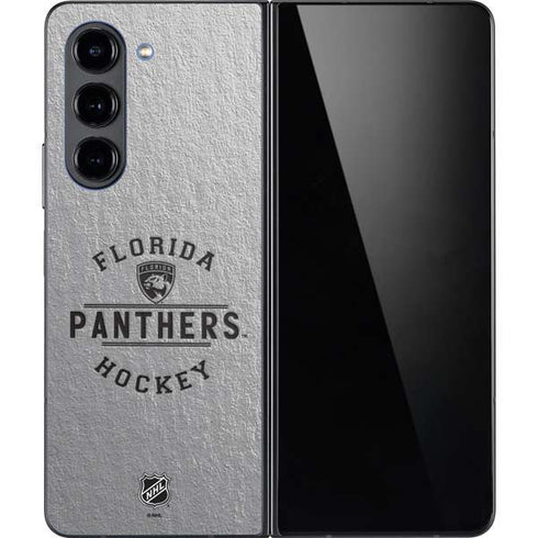 NHL Florida Panthers Black Text Galaxy Z Fold5 5G Skin
